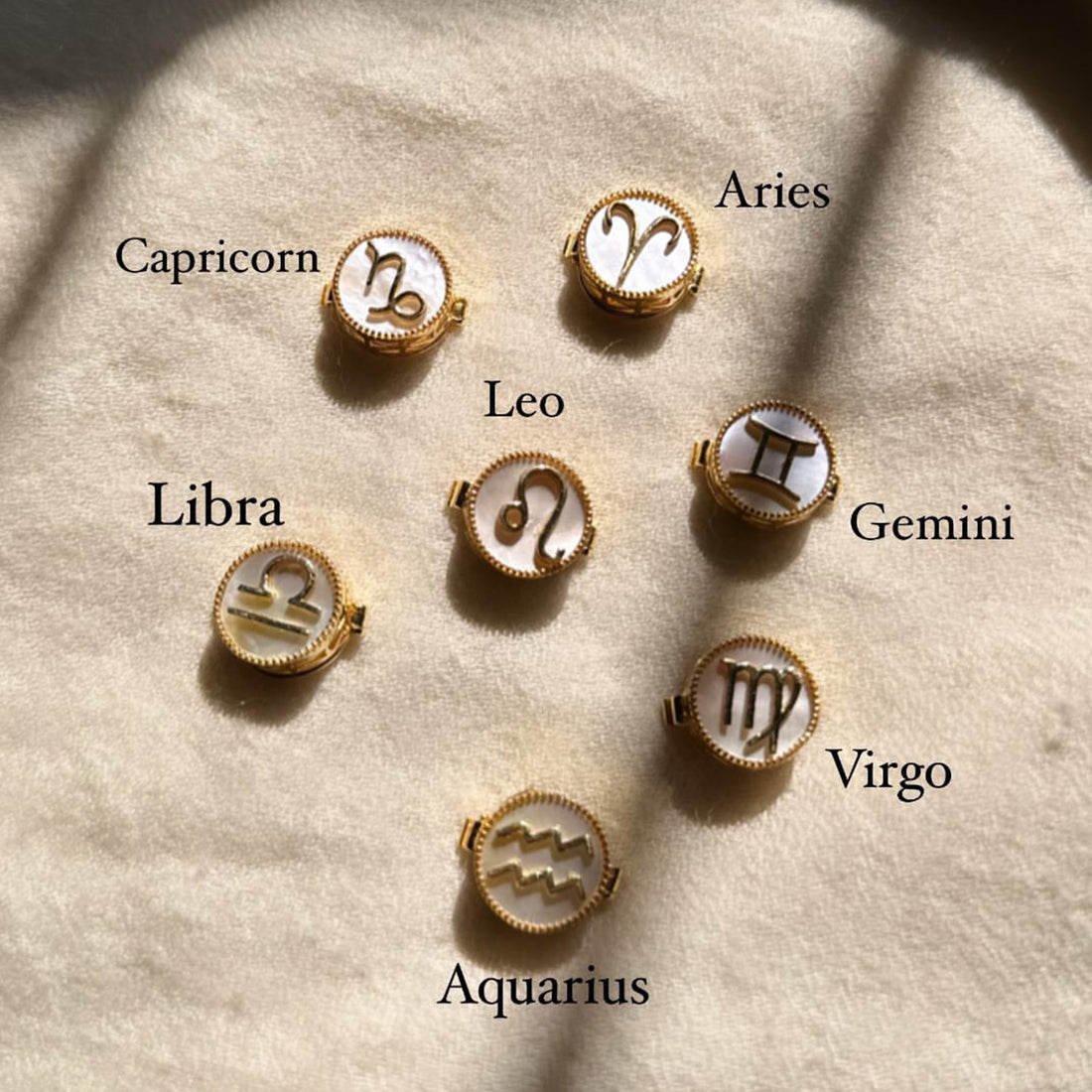 Zodiac Button Clip