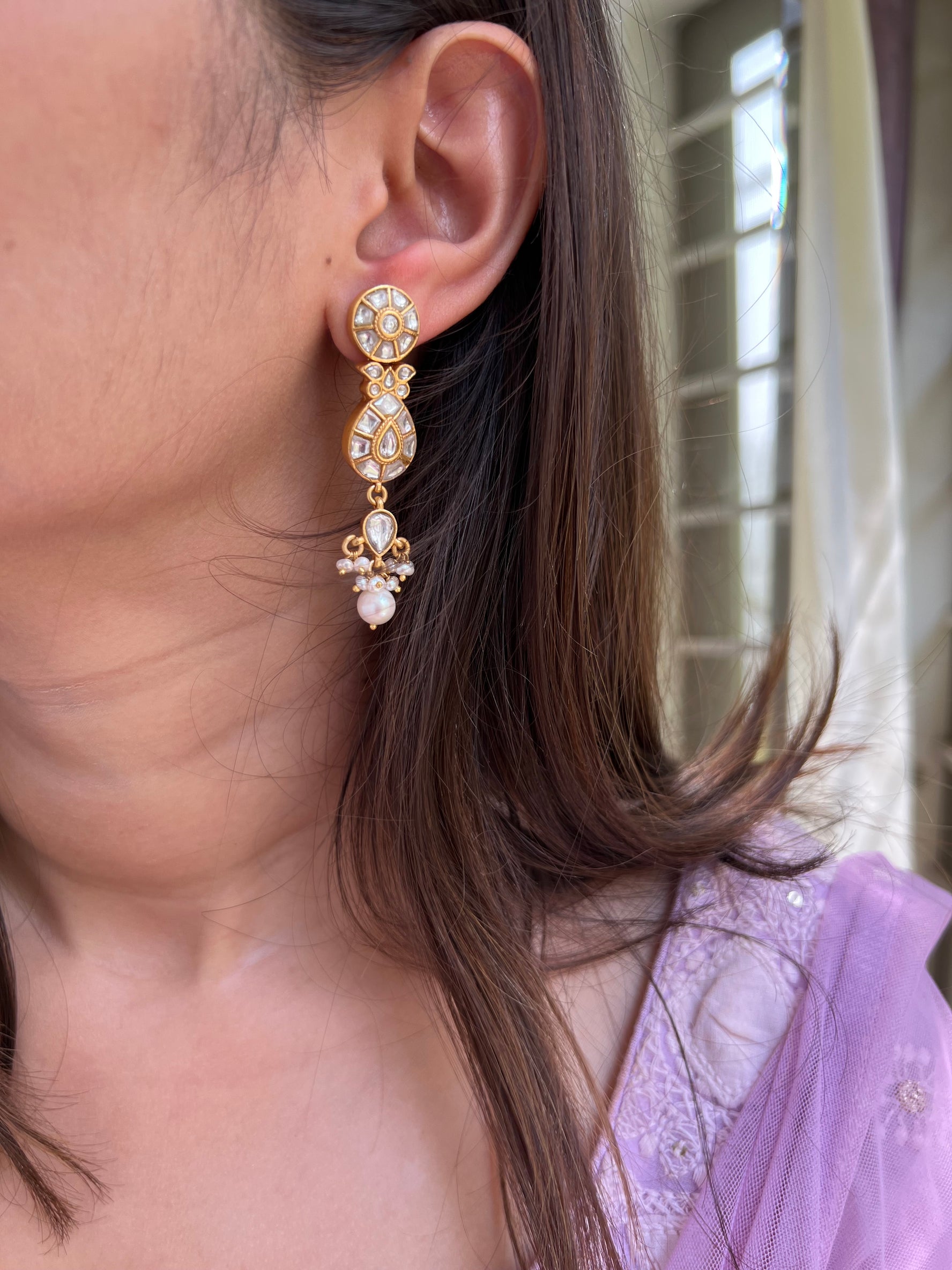 Adaa Polki Earrings