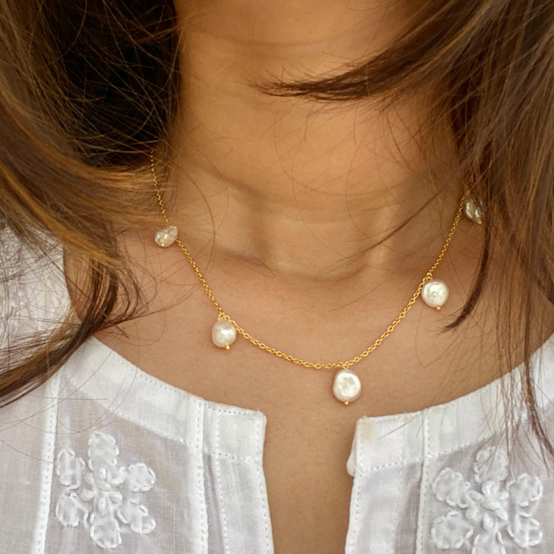 Keshi Pearl Necklace