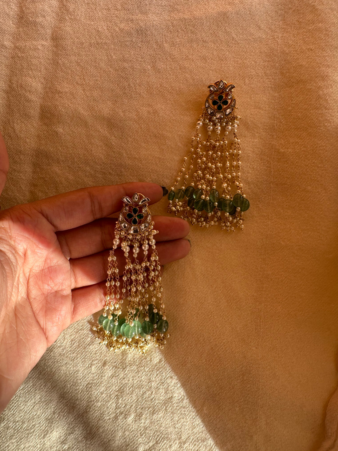 Chaandphool Long Earrings