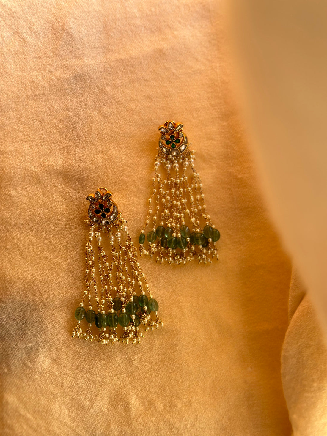 Chaandphool Long Earrings