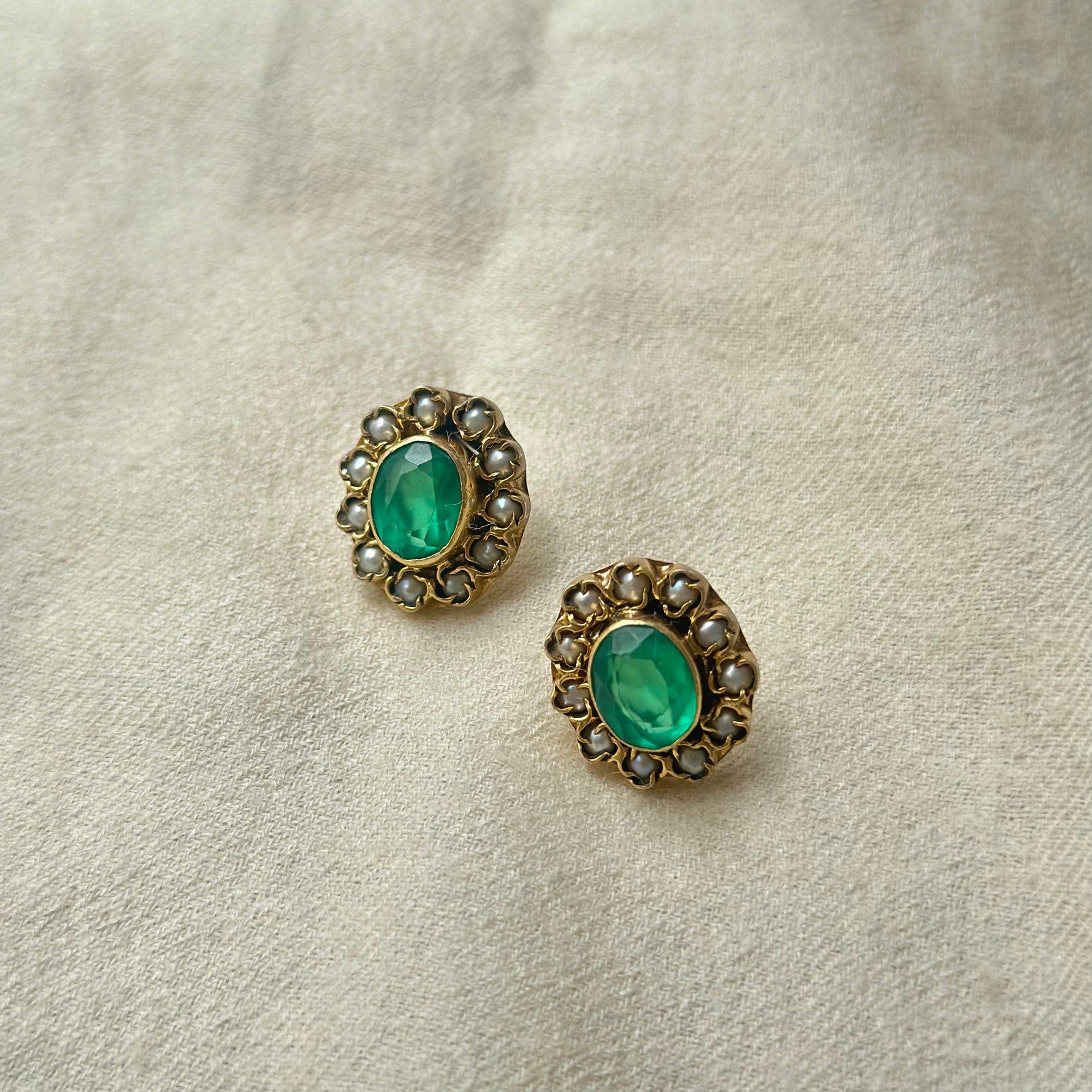 Antique Green Studs