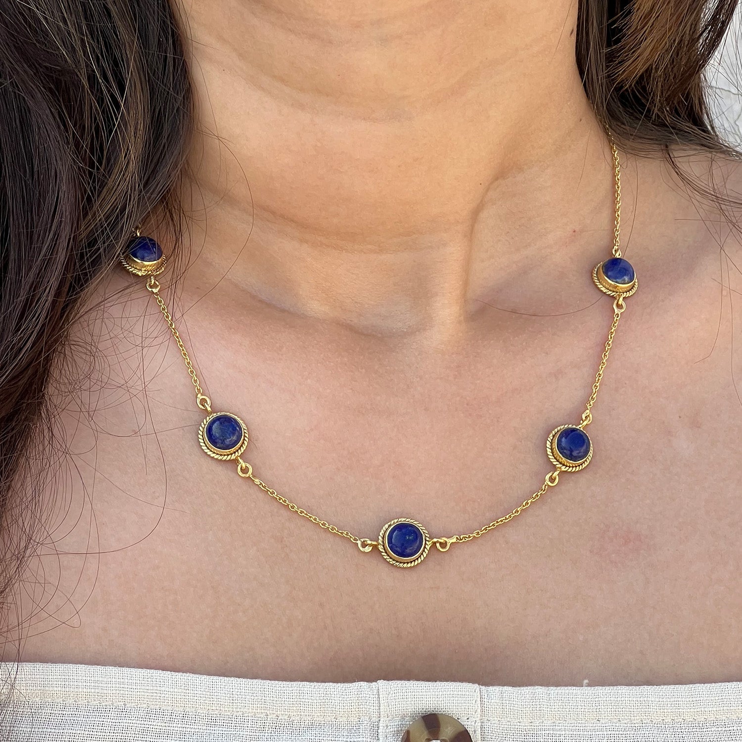 Neela- Blue Lapis Necklace