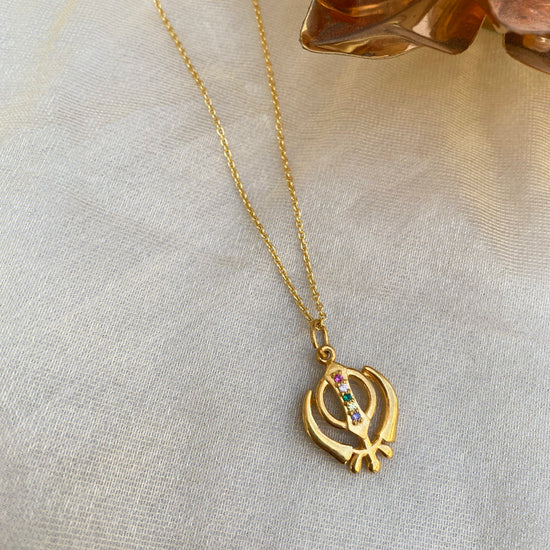 Khanda Pendant + Chain