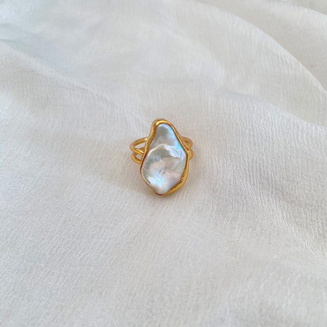 Baroque Pearl Ring