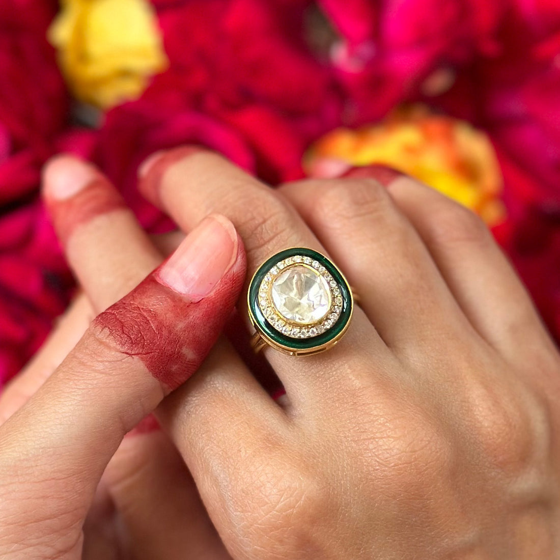 Mughal Polki Ring