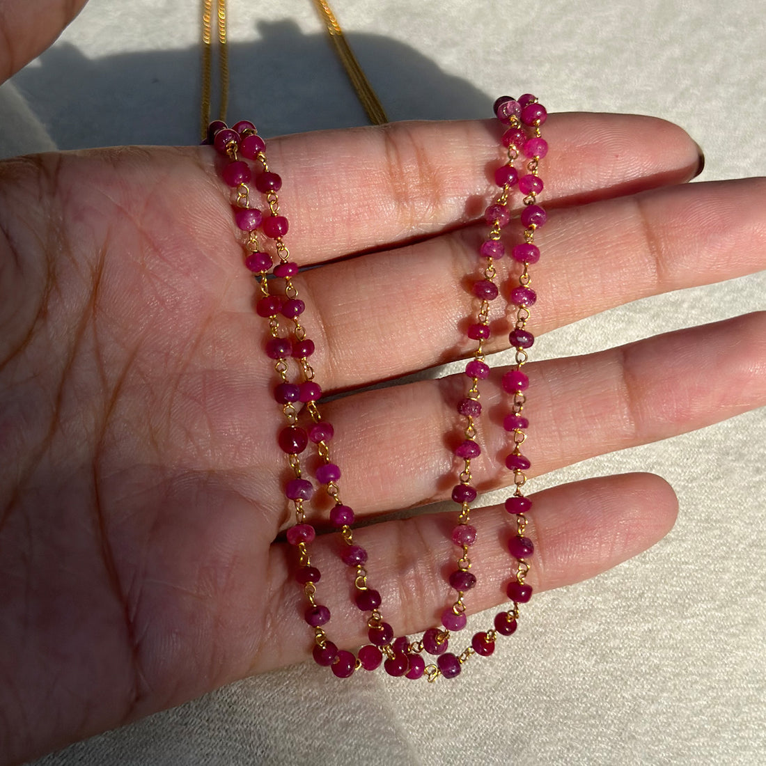 Ruby Double Layer Necklace