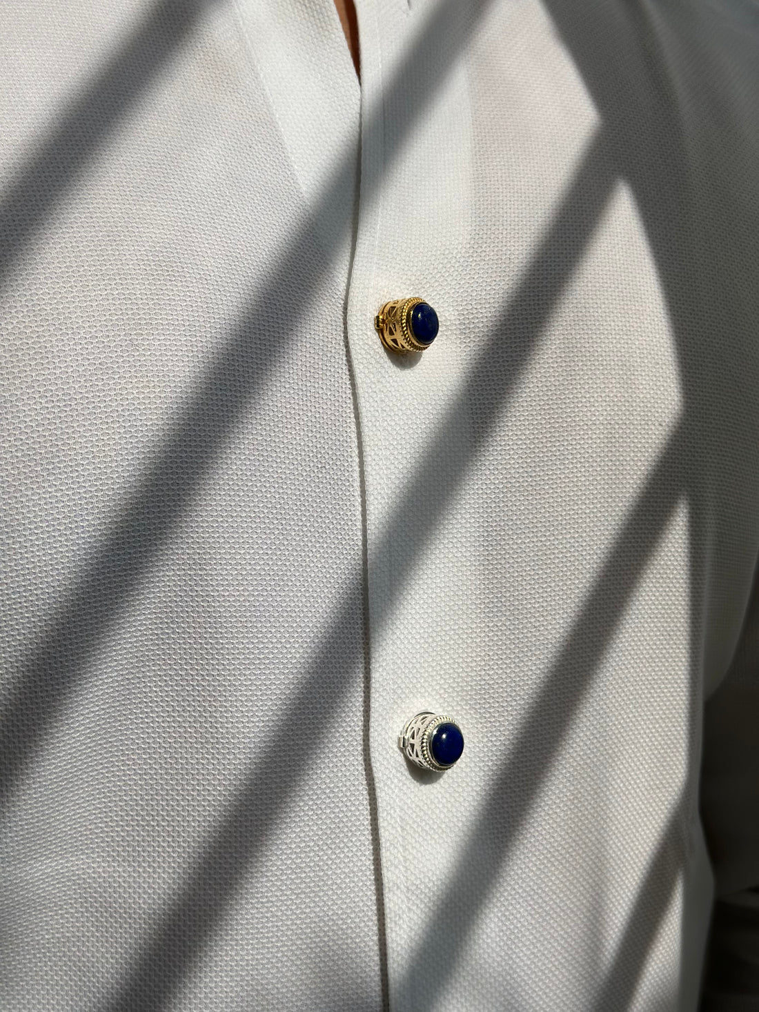 Blue Lapis Button Clip