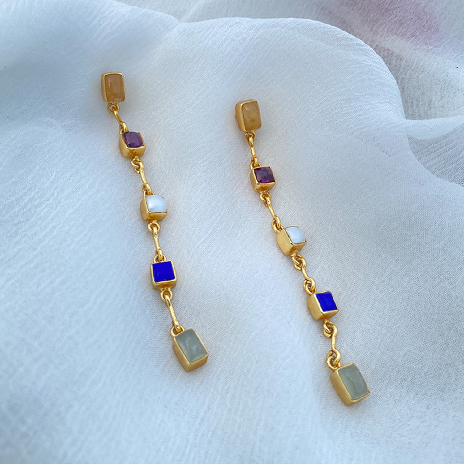 Panchratna Earrings