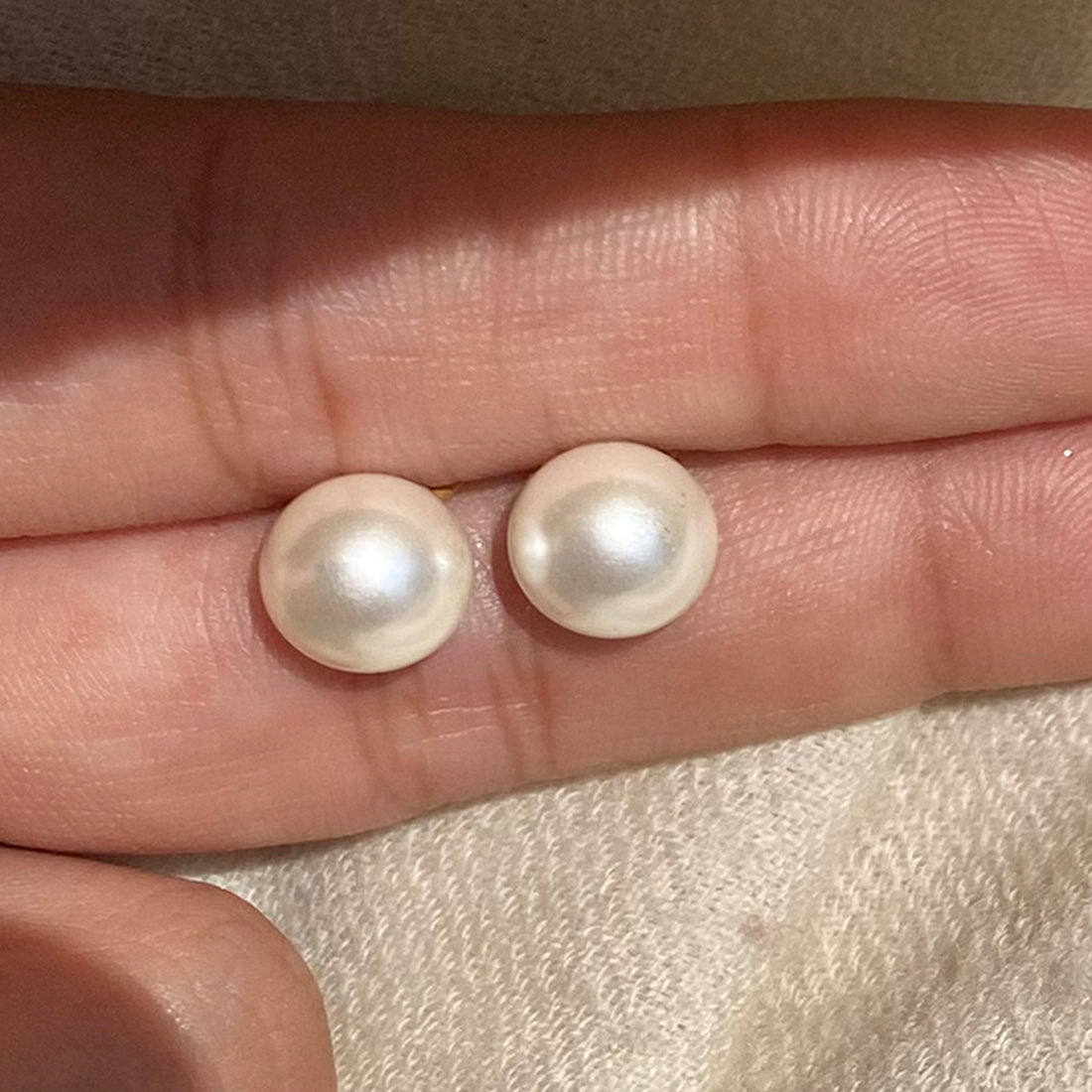 Classic Pearl Studs - Small