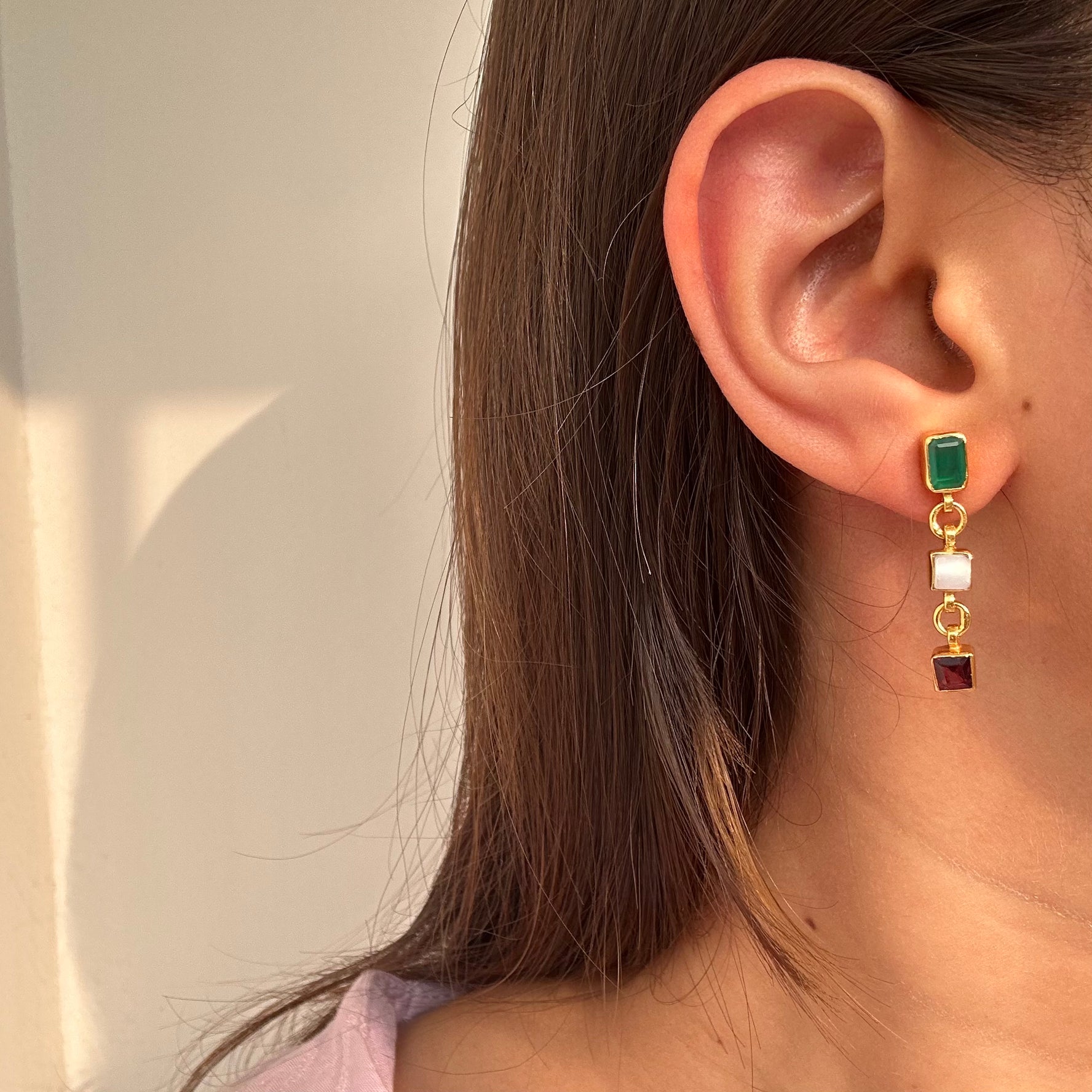 Multi-gemstone Earrings