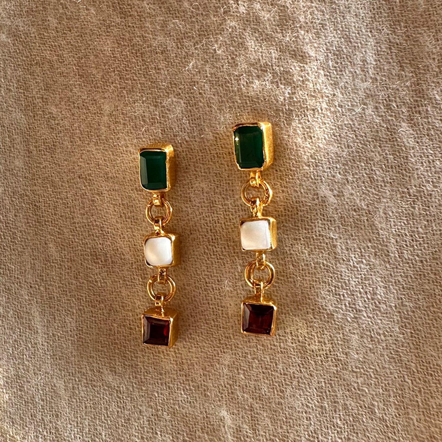 Multi-gemstone Earrings