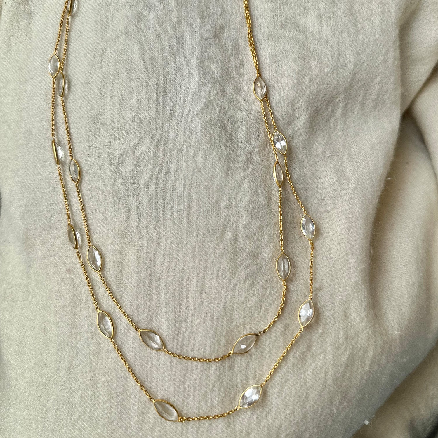 Marquise Double Layer Neckchain