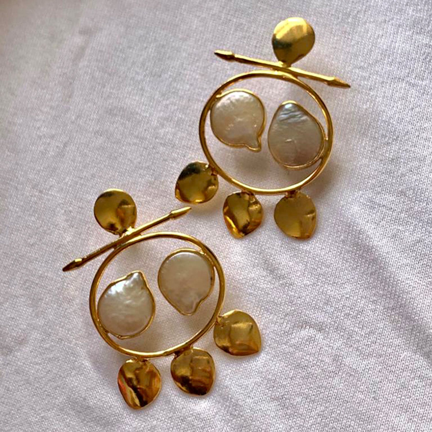 Gulfam Pearl Earrings