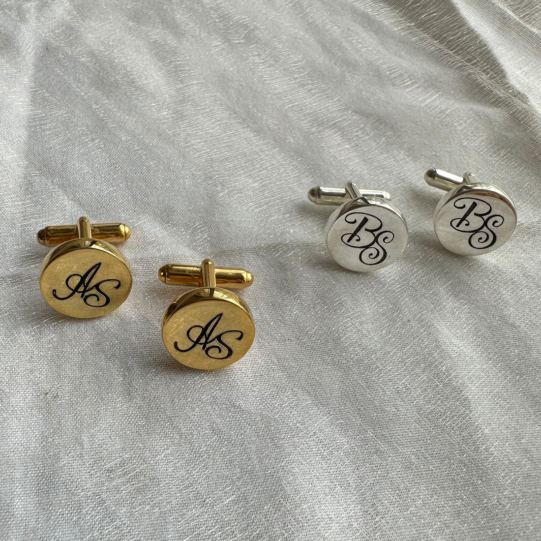 Engraved Monogram Cufflinks