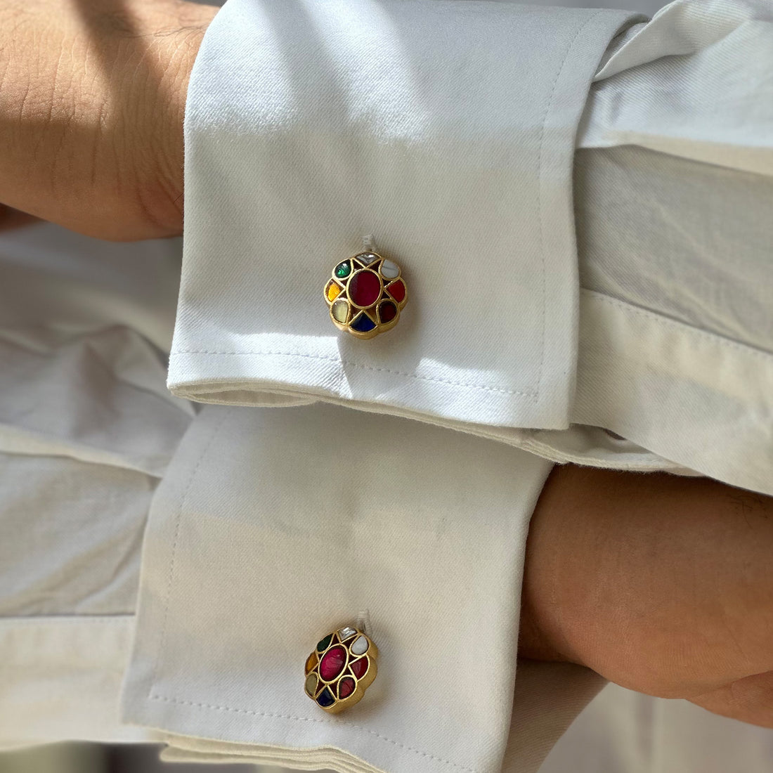 Navratna Cufflinks